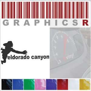 Sticker Decal Graphic   Wall Rock Climber Climbing Eldorado Canyon 