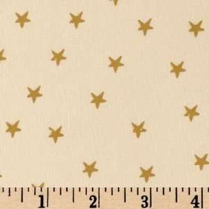   Olivia Natural /Gold Stars Fabric By The Yard: Arts, Crafts & Sewing