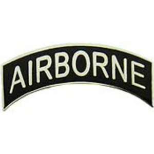  U.S. Army Airborne Tab Pin 1 1/16 Arts, Crafts & Sewing