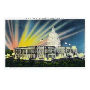  Washington DC, Exterior View of the US Capitol Building at 