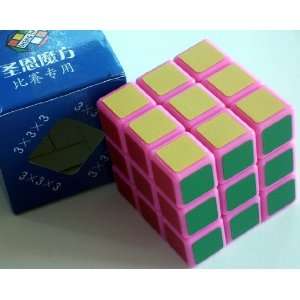  ShengEn Type F I 3x3 Speed Cube   Pink Toys & Games