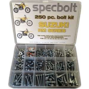Specbolt Suzuki RM two stroke Bolt Kit for Maintenance & Restoration 