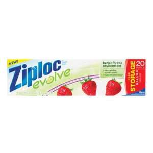  Ziploc Evolve Storage Bags, Gallon Size 20 ct