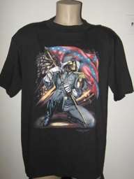   80s LOT OF 24 DEADSTOCK 3D EMBLEM T Shirts USA skeleton soldier biker