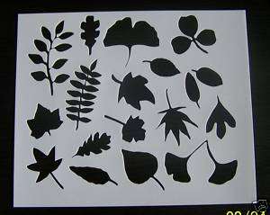 STENCILS~MANY DIFFERENT TYPES OF LEAVES  