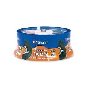  Verbatim LightScribe 16x DVD R Media 4.7GB   120mm 