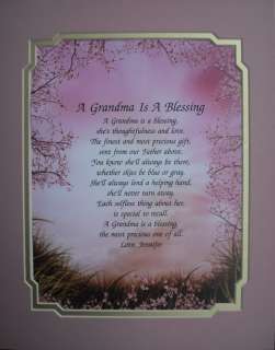 GRANDMA POEM PERSONALIZED GIFTS FOR BIRTHDAY, CHRISTMAS, MOTHERS DAY 