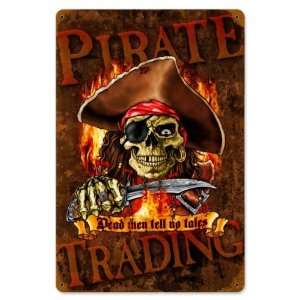  Pirate Cut Miscellaneous Vintage Metal Sign   Victory Vintage Signs 