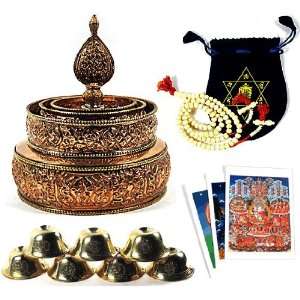 NGONDRO PRACTITIONER SET ~ Offering Mandala, Set of 7 Water Offering 