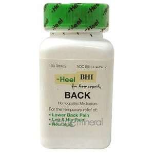  Back 100 Tablets by Heel BHI