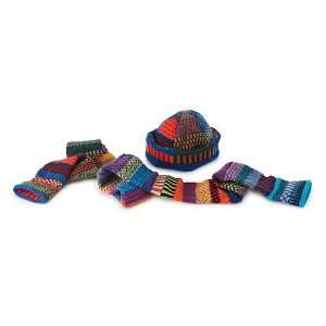  knit thinking cap and super scarf