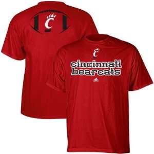  adidas Cincinnati Bearcats Backfield T Shirt   Red (Medium 