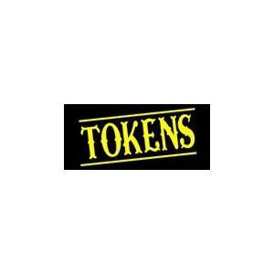  Tokens Simulated Neon Sign 12 x 27: Home Improvement