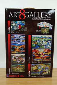 NIB Art & Gallery Americana Deluxe Puzzle Set 4800Pc  