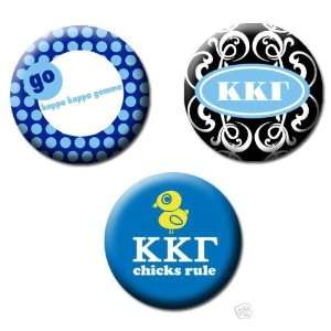  Set of 3 * KAPPA KAPPA GAMMA * 1.25 MAGNETS ~ KKG 