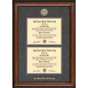  SRSU Double Diploma Frame with School Seal: Sports 