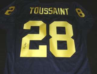 FITZGERLAD TOUSSAINT SIGNED #28 Michigan Football Jersey Wolverines 