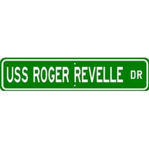  USS ROGER REVELLE AGOR 24 Street Sign   Navy Patio, Lawn 
