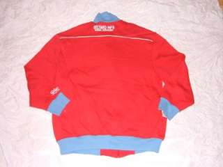 Mens red long sleeve track jacket by Gilyard 2X Used Mens Red track 