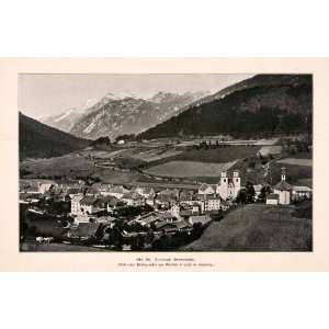  1899 Print Steinach Brenner Wipptal Bahn Baroque Parish 