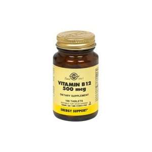 Vitamin B12 500 mcg   Helps maintain the functioning of all body cells 