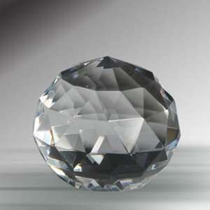 Crystal Paperweight Ball