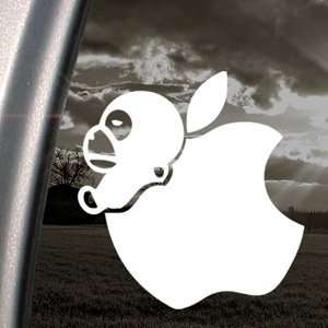    Apple Decal Animal Monkey Car Truck Window Sticker: Automotive