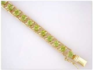 JDL PERIDOT TENNIS BRACELET 7 1/8 NEW  