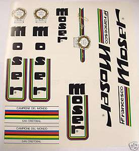 Moser decals for Campagnolo bike  