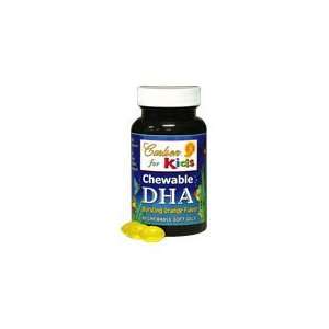  Kids Chewable DHA   Bursting with Orange Flavor, 60 