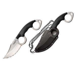 New Cold Steel Double Agent Ii Knife Grivory Handle Serrated Edge With 