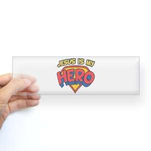  Bumper Sticker Clear Jesus Is My Hero: Everything Else