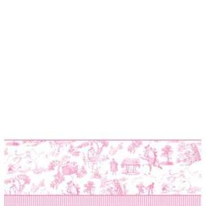  Nursery Toile   Girl Plastic Tablecover 54 X 108 (6pks 