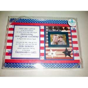  Military Tribute    2 Magnets [1 picture frame, 1 poem 