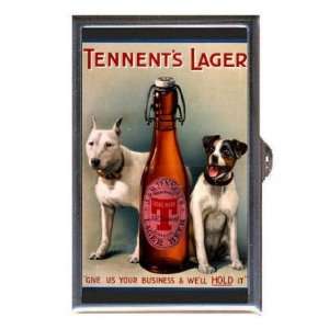  TENNENTS LAGER BEER AD DOGS Coin, Mint or Pill Box Made 