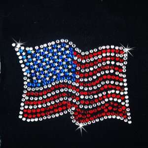   on Hot Fix Rhinestone Motif Design USA Flag: Arts, Crafts & Sewing