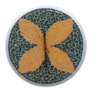  Mosaic clock, Butterfly Magic