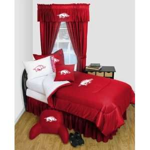  Arkansas Razorback Dorm Bedding Comforter Set Sports 