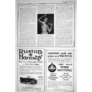  1921 KEYWORTH RAINE ADVERTISEMENT WARDMAN LYSAGHT JOHN 