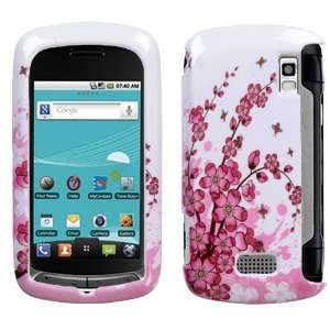  Spring Flowers Protector Case for LG Genesis US760: Cell Phones 