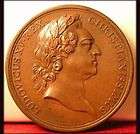 KING LOUIS XV RARE SMALL ART MEDAL items in ART MEDALS store on !