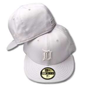  Detroit Tigers New Era 59FIFTY White on White Fitted Cap 