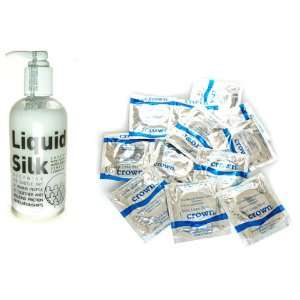 Beyond Seven Crown Latex Condoms Lubricated 72 condoms Liquid Silk 250 
