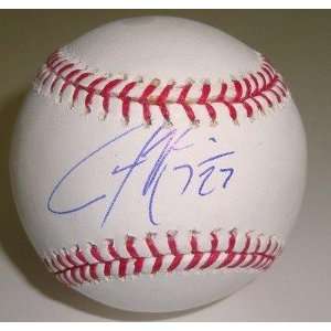  Jason Kipnis Signed Baseball w/COA Cleveland Indians 