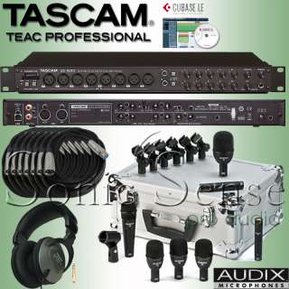 Tascam US1800 Audio Interface Audix FP7 Drum Mic Recording Kit US 1800