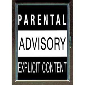 KL PARENTAL ADVISORY EXPLICIT FUN ID CREDIT CARD WALLET CIGARETTE CASE 