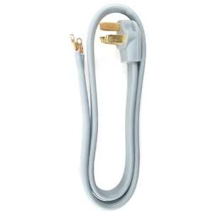 Prime RD628104 3 Pole 3 Wire SRDT 50A 125/250 Volt Range Cord, Gray, 4 