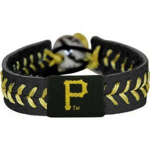    Pittsburgh Pirates Black Baseball Bracelet