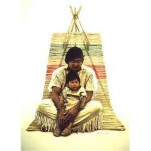  James Bama   Southwest Indian Father and Son: Home 
