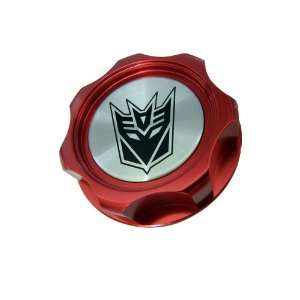 Transformers Decepticon Oil Filler Cap in Red Billet Aluminum for 